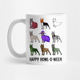 Boston Terrier Halloween Dogs Mug